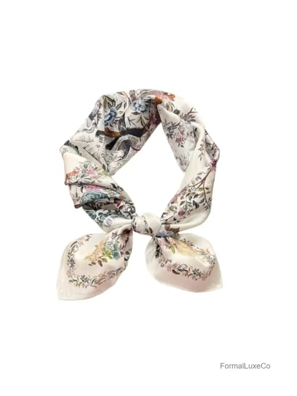 100% Mulberry Silk Square Scarf Women Men Neckerchief Headscarf